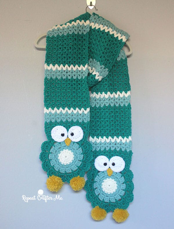 Crochet Owl Super Scarf