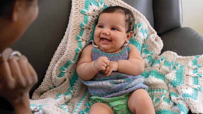 Crochet Baby Blanket With Love