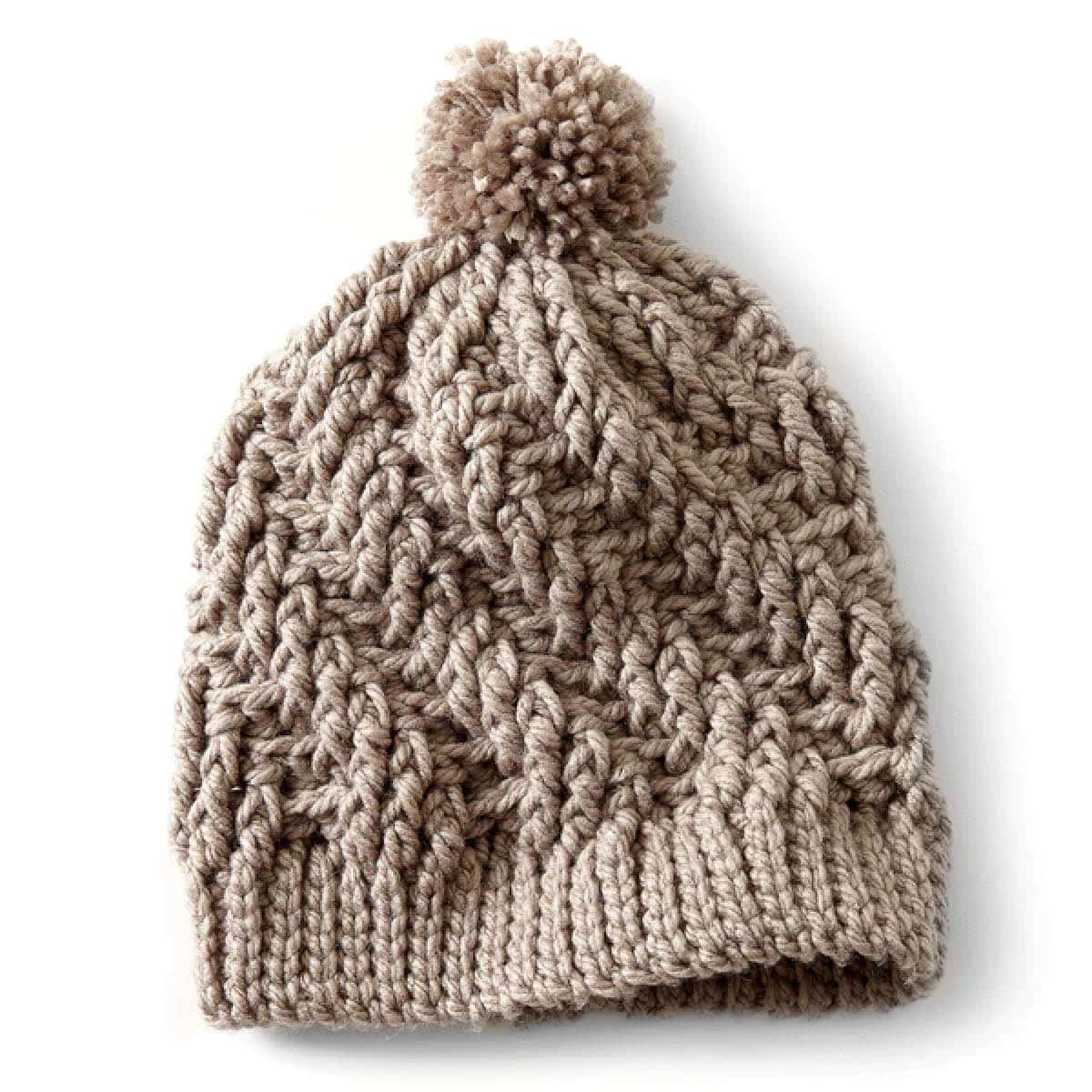 Crochet Easy Stepping Texture Hat Pattern