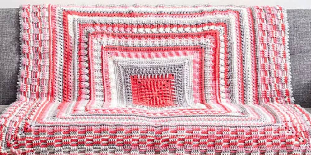 Crochet Study of Texture Blanket Pattern 2024
