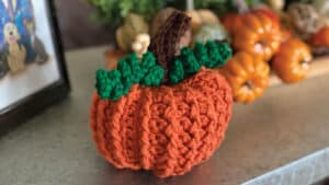 Table Top Crochet Pumpkin Patch Mikey Design