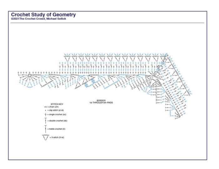 Border Crochet Diagram Study of Geometry
