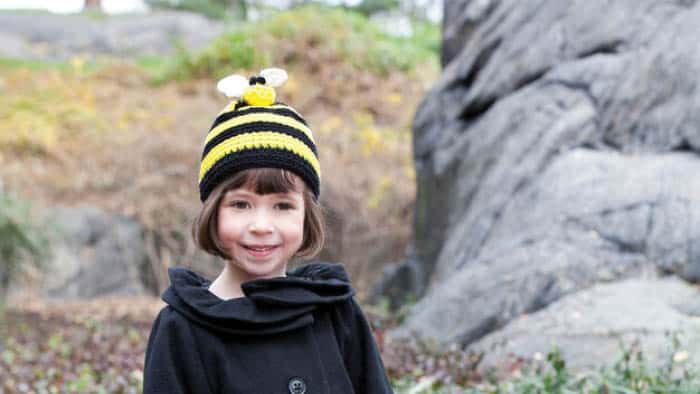 Crochet Bee Hat for Kids