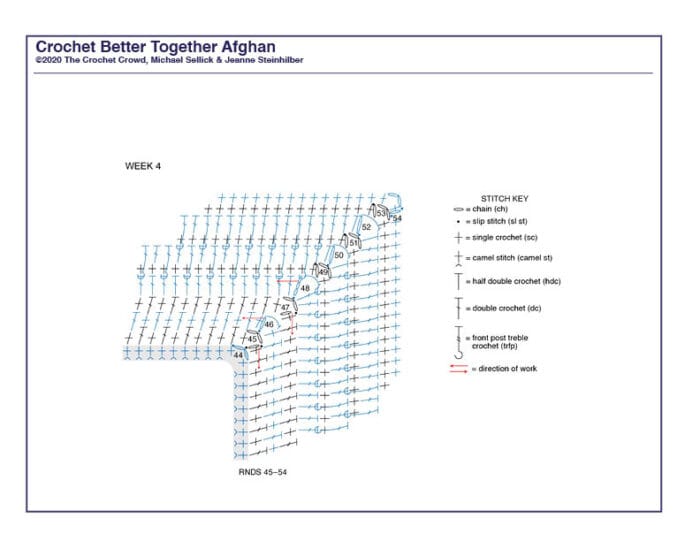 Crochet Better Together Afghan Diagram 4