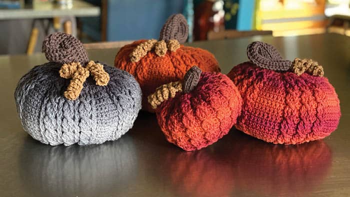 Crochet Braided Pumpkins by Mikey