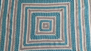 Crochet Framed Textures Afghan by Jeanne Steinhilber