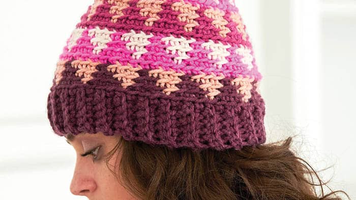 Crochet Triangle Valley Hat