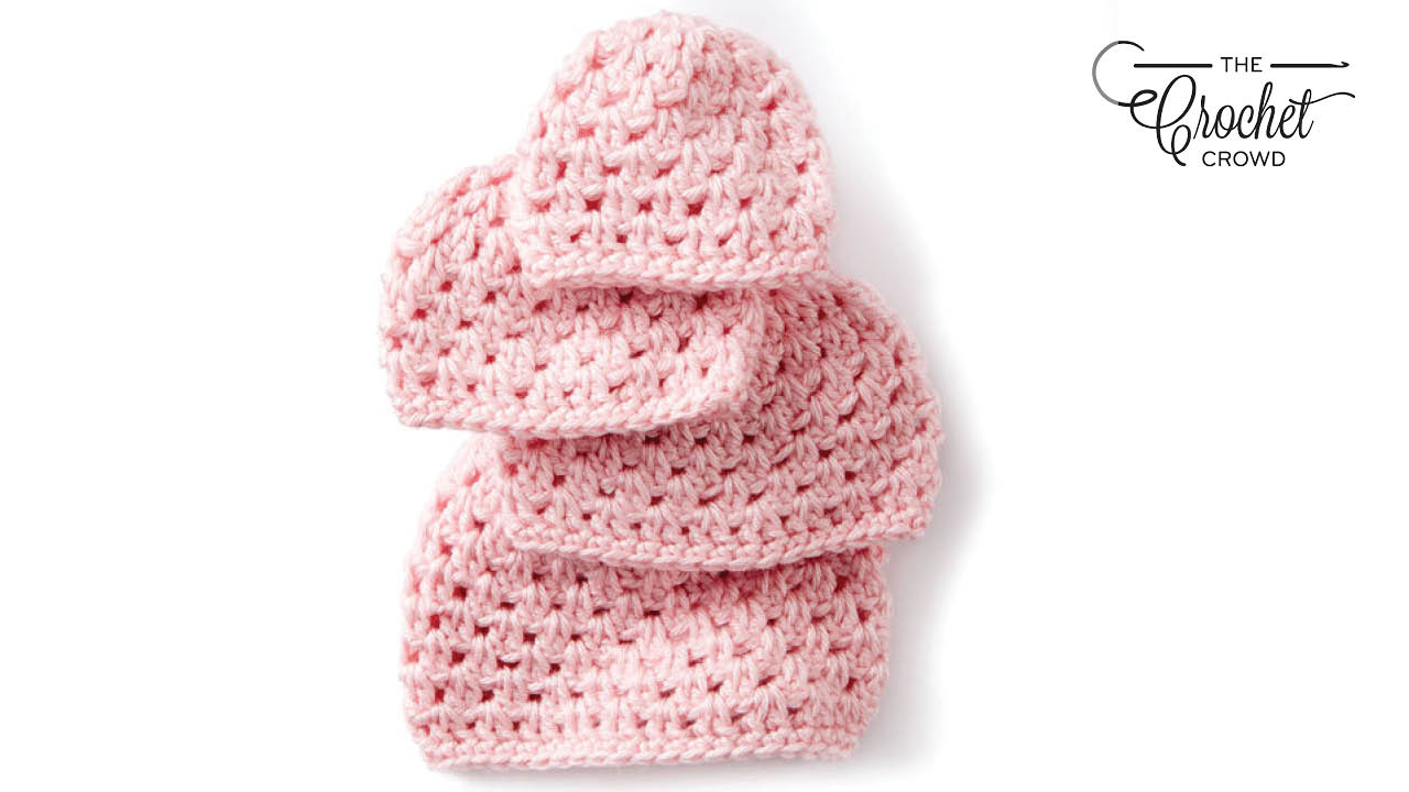 UPDATED: Crochet Baby Cluster Hat Pattern + Tutorial