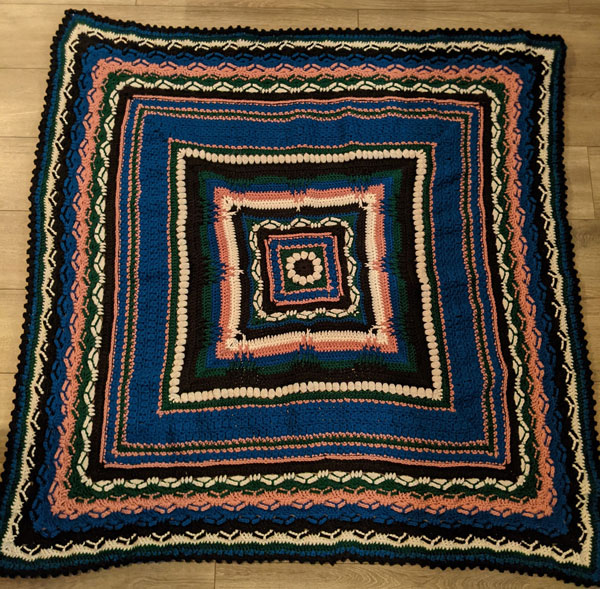 Calming Comfort Afghan by crocheted by Cathy Lund