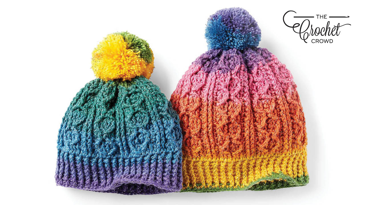 Matchy Matchy Adult & Kid Crochet Cable Hat + Tutorial