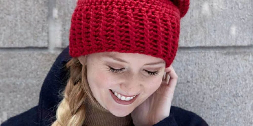 Crochet Patons Simple Hat Pattern