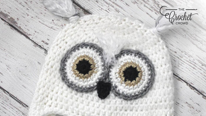 Crochet Snowy Owl Hat