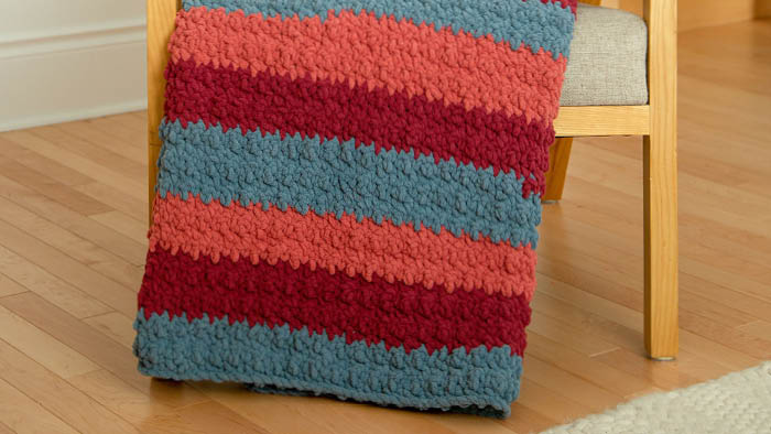 Crochet Textured Thick Blanket