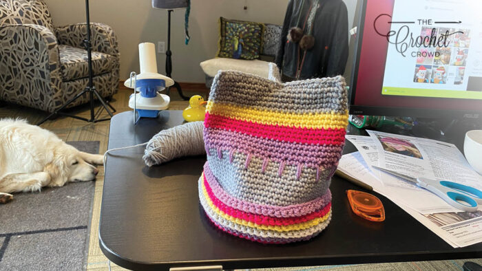 Crochet Valentine Hat Finishing Style Smaller