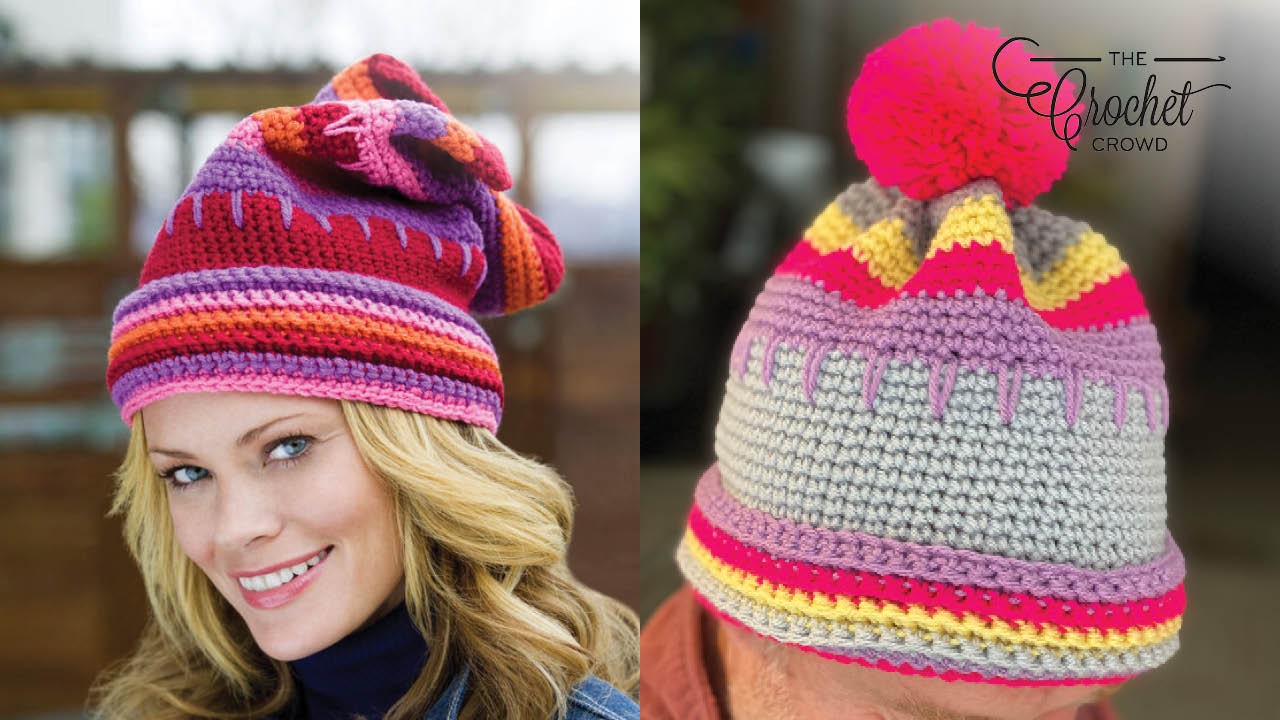 Valentines Crochet Hat in 2 Ways