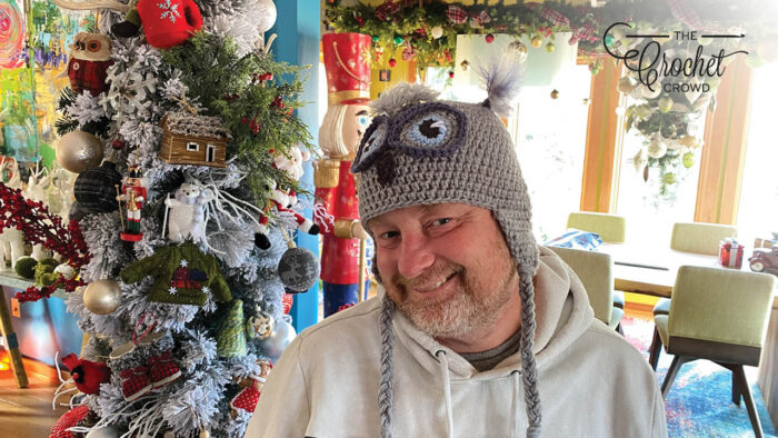 Daniel Wearing All Ages Crochet Hat