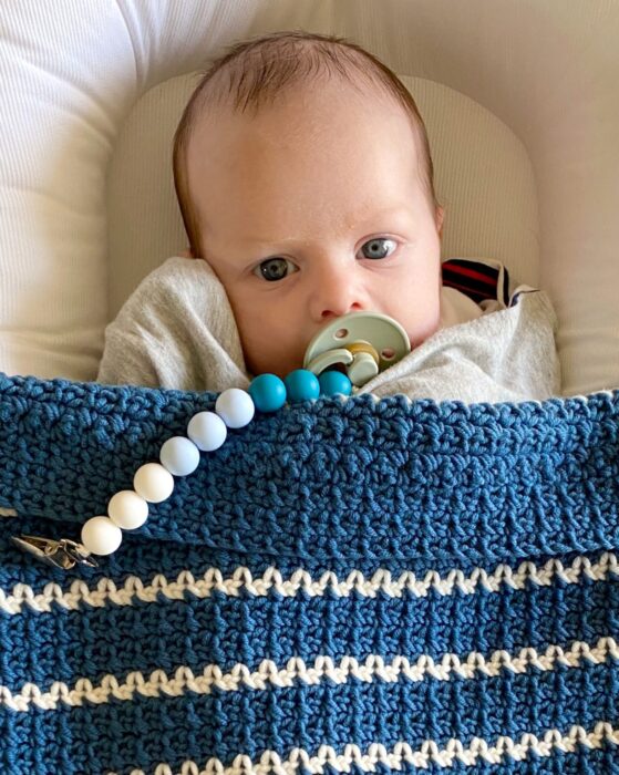 Jacks Crochet Wavy Lines Blanket