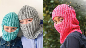 Crochet Child and Adult Balaclava