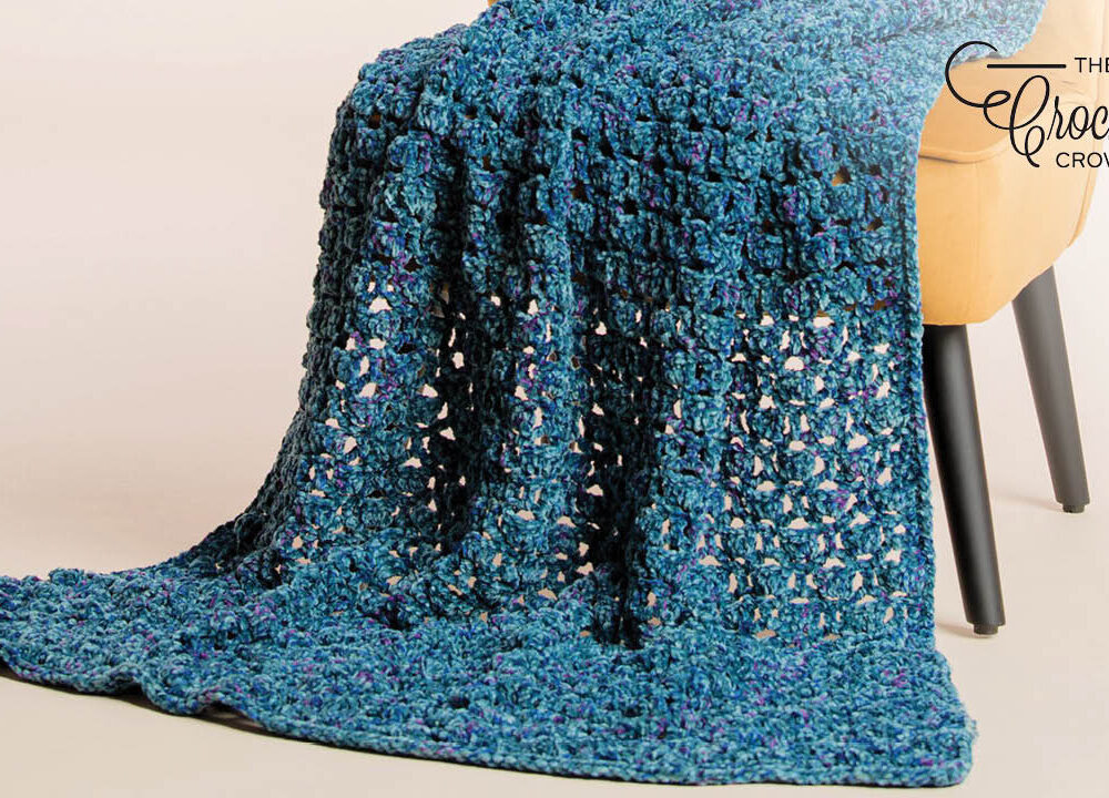 Crochet Easy Blocks Velvet Blanket