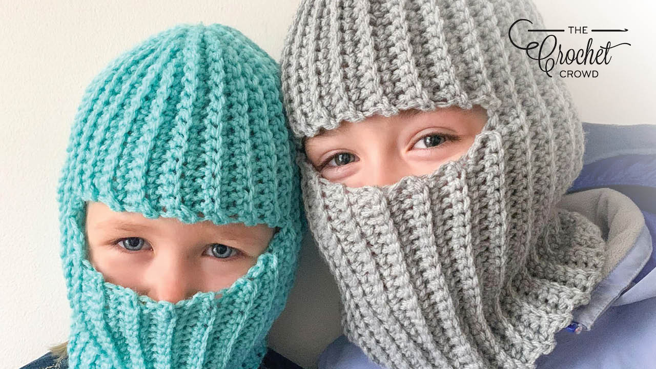 How to Crochet Ski Masks for Kids & Adults