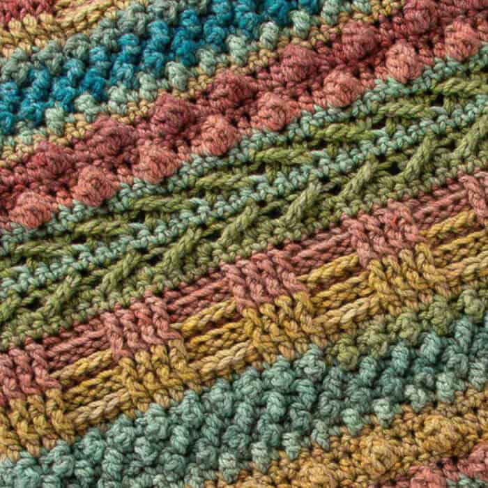 Crochet Texture World Blanket Stitch Sampler Pattern