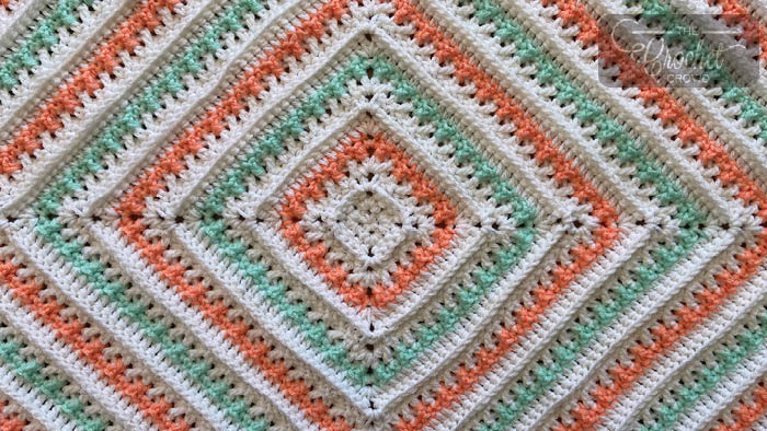 Crochet Be Mine Square Blanket