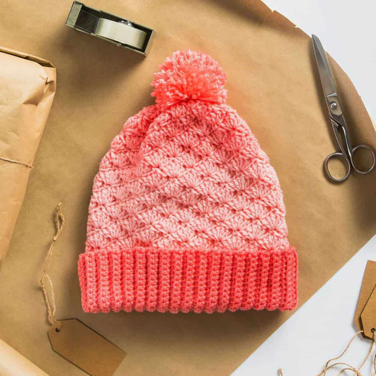 Crochet Basic Shells Hat Pattern