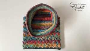 Crochet Cowl Snoodie Flat