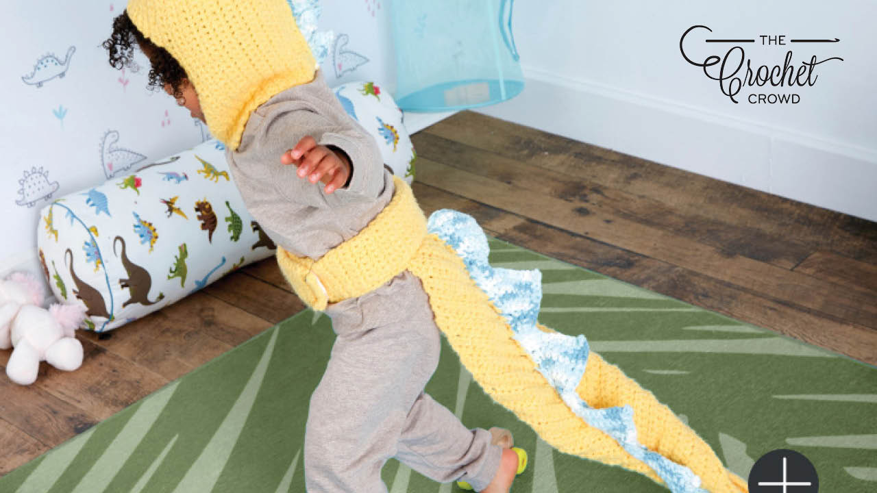 Dinosaur and Tail Play Crochet Costume