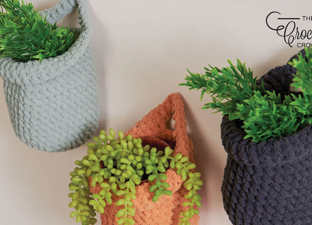 Crochet One and Done Hanging Baskets