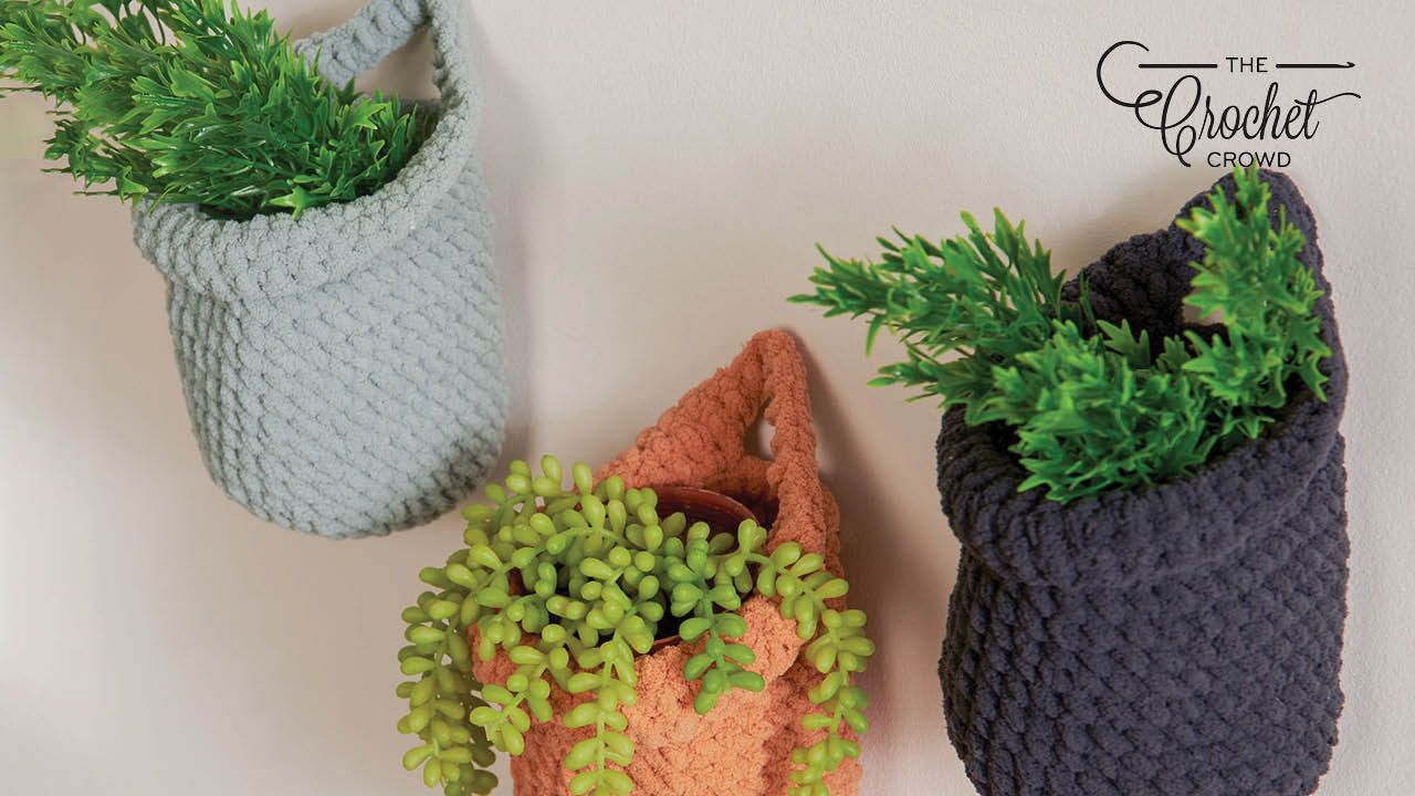 Crochet One and Done Hanging Baskets