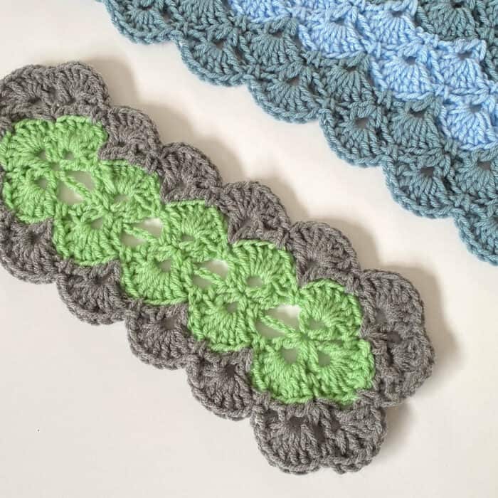 Easy Crochet Teenager and Child Size Interlocking Shells Crochet Blanket