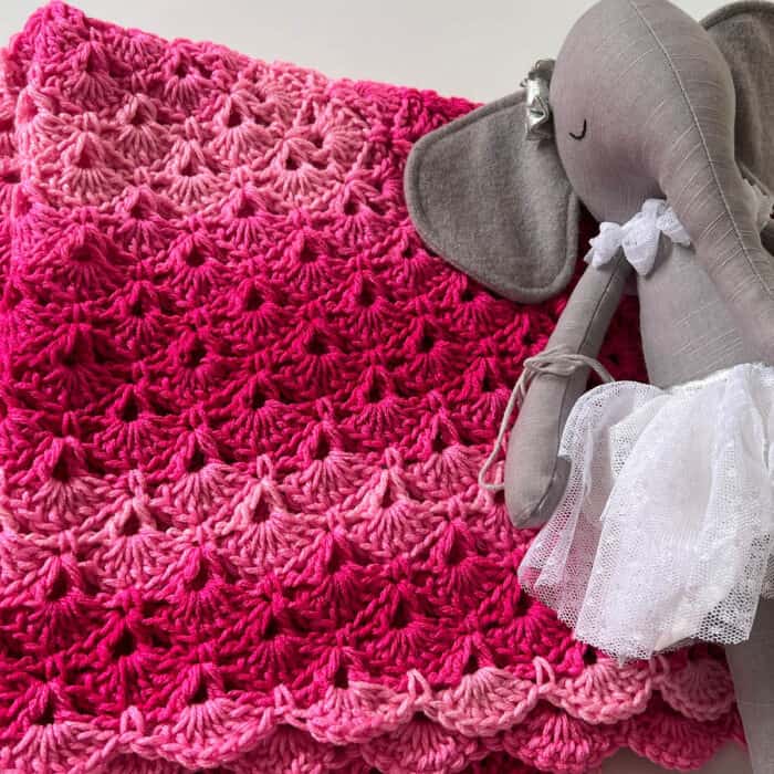 Baby Sea Shells Blanket Crochet Pattern