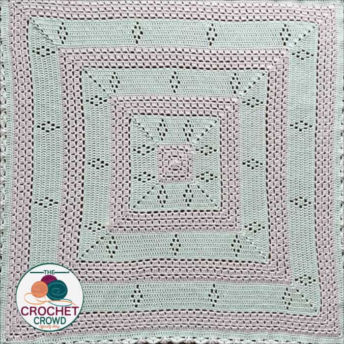 Crochet Baby Diamonds Blanket Pattern