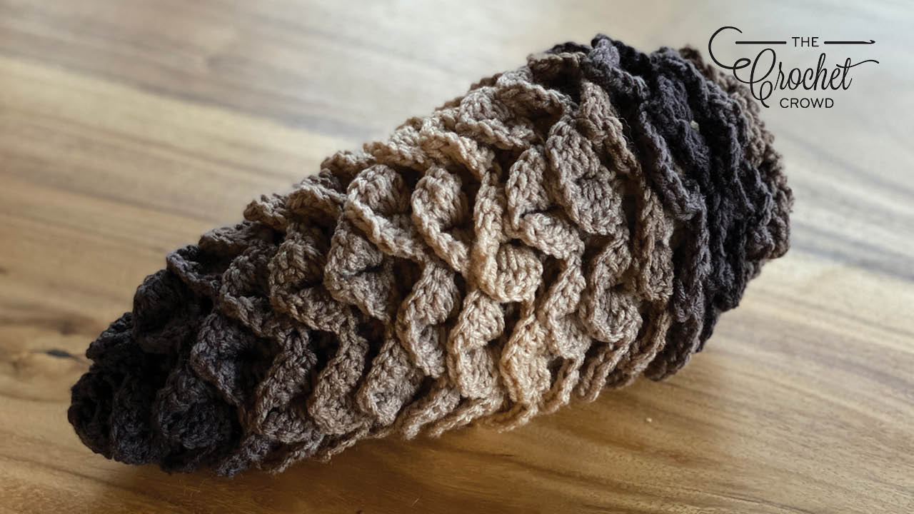 Oversized Decor Crochet Pinecones