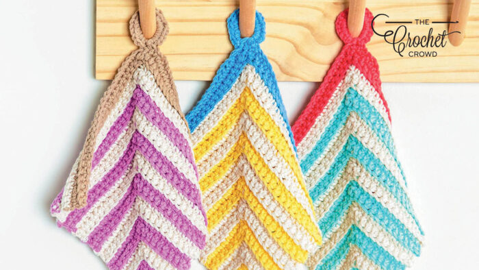Crochet Right Lines Dishcloth