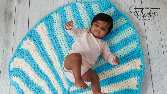 Crochet Leafy Play Mat