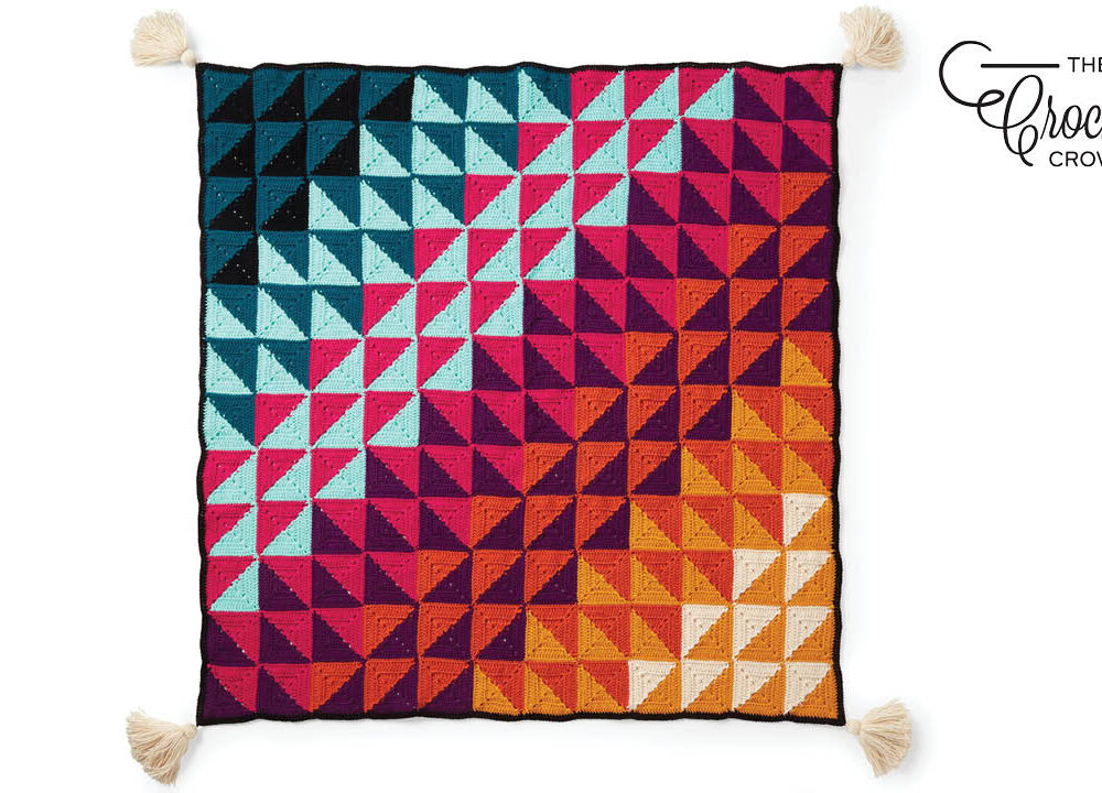 Crochet Prismatic Chromatic Blanket