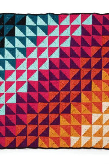 Crochet Prismatic Chromatic Blanket