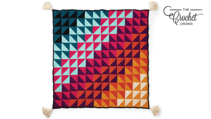 Crochet Prismatic Chromatic Blanket