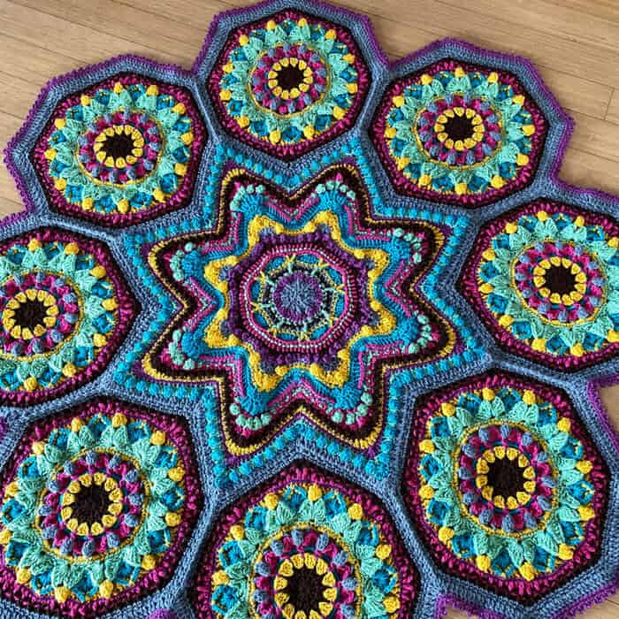 Crochet Study of Possibilities Blanket Flat