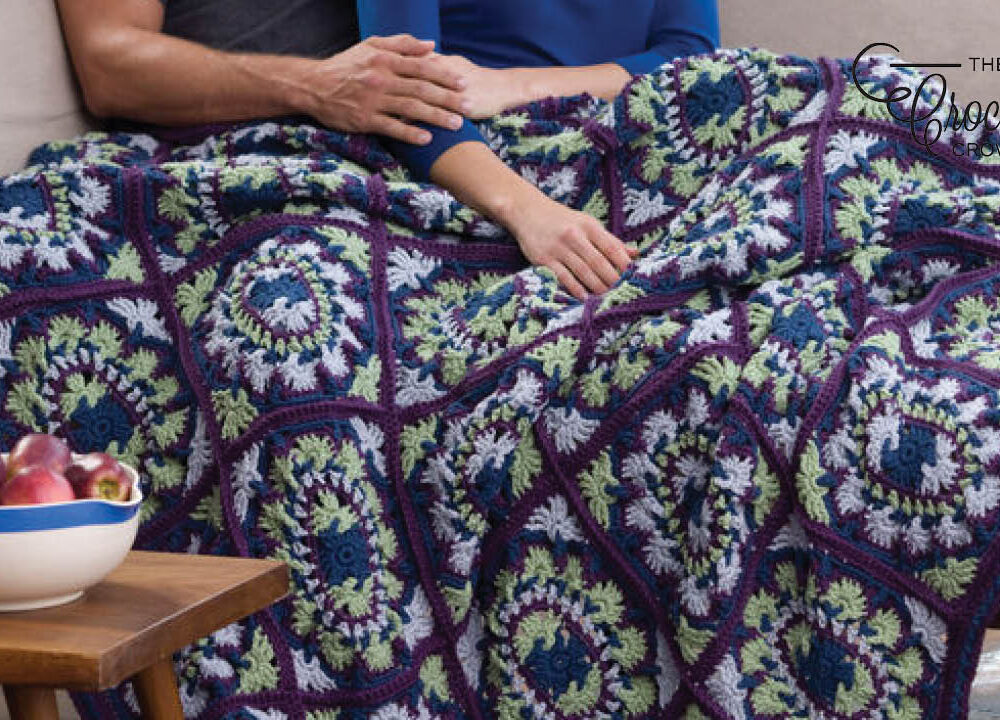 Crochet Brocade Granny Blanket