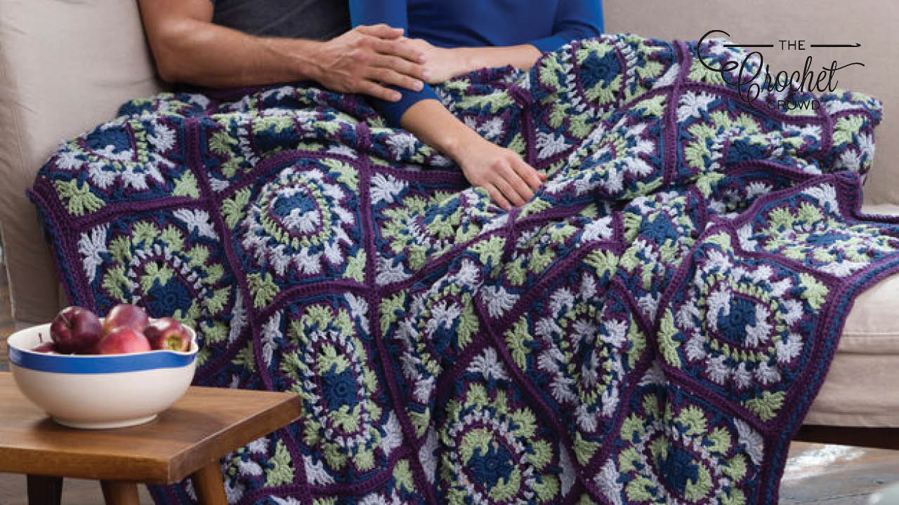 Crochet Brocade Granny Blanket