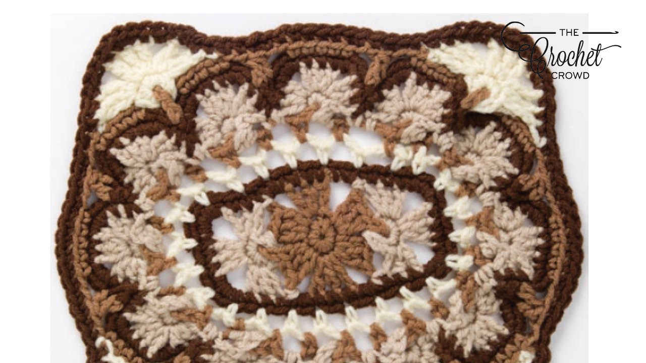 Crochet Motif Brocade Blanket