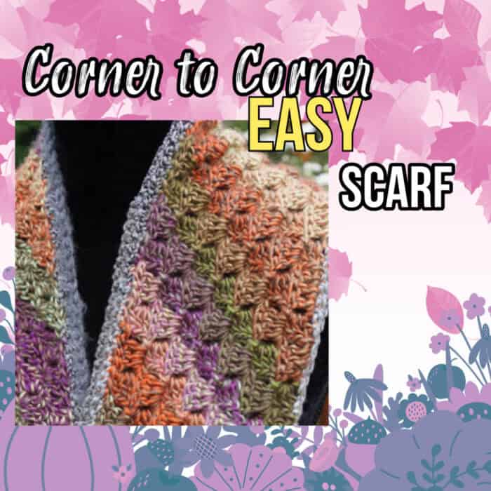 Corner to Corner Easy Scarf Pattern