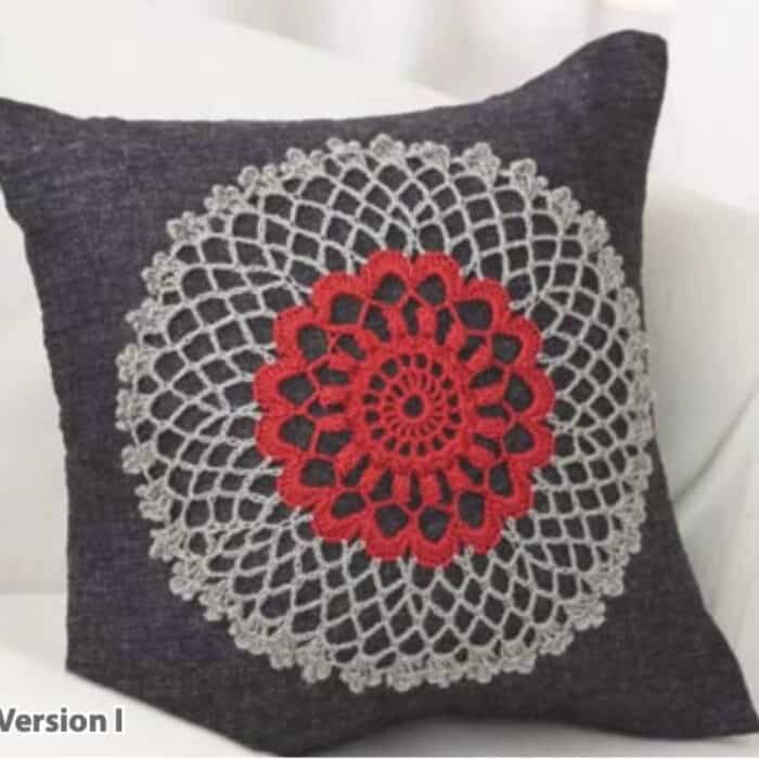 Crochet Doily Pillow Motif