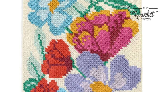 Crochet Popping Florals Corner to Corner Blanket