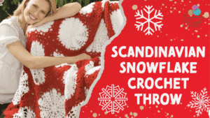 Crochet Scandinavian Snowflake Throw