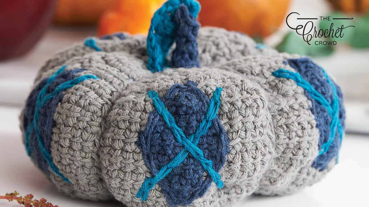 Argyle Crochet Pumpkin