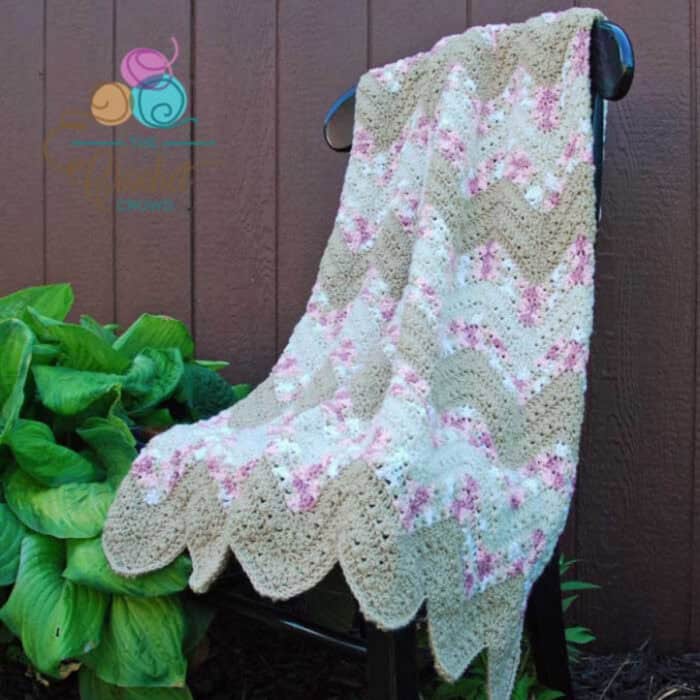 Crochet Baby Criss Cross Wave Blanket Pattern